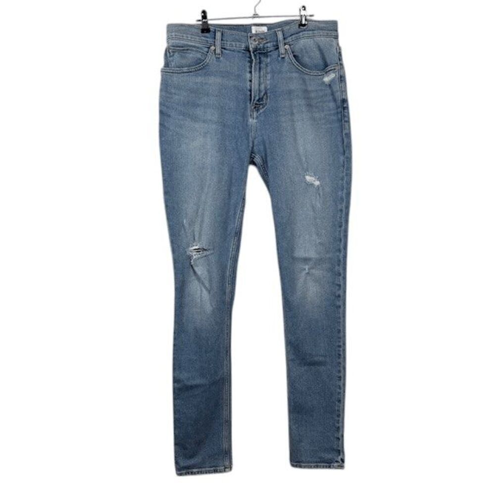 Hudson Ace Skinny‎ Men's Jeans Light Medium Wash Distressed Size 33 x 32